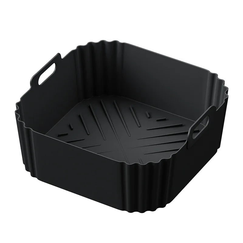Molde de silicona para freidora de aire antiadherente  y reutilizable de 22,5 cm