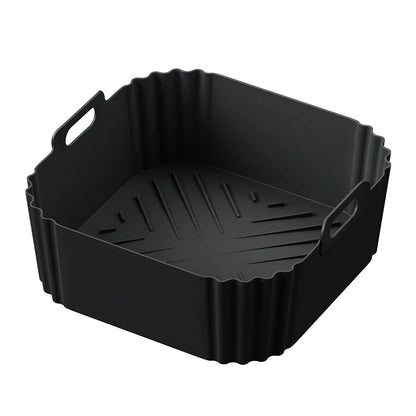 Molde de silicona para freidora de aire antiadherente  y reutilizable de 22,5 cm