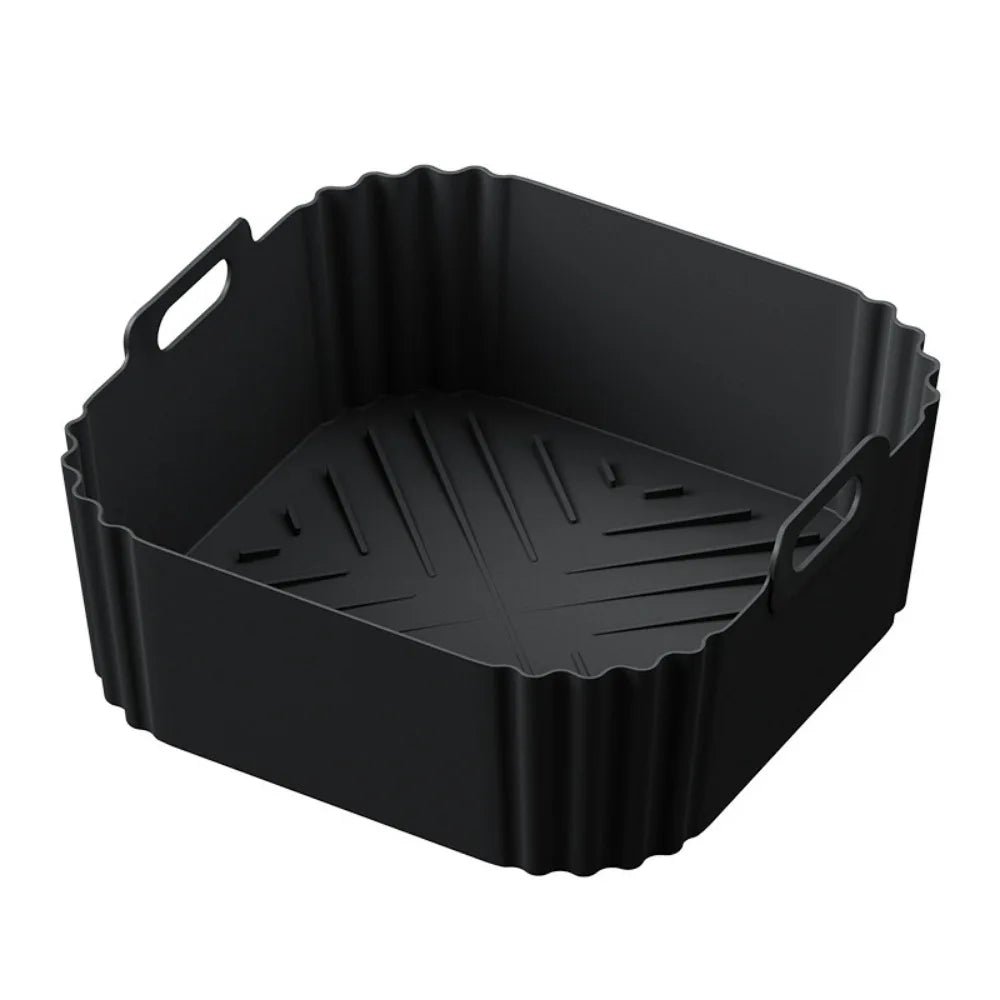 Molde de silicona para freidora de aire antiadherente  y reutilizable de 22,5 cm