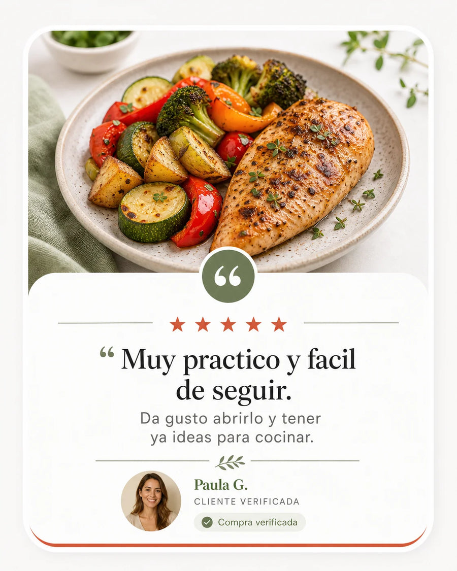Comentario positivo de cliente sobre recetas airfryer
